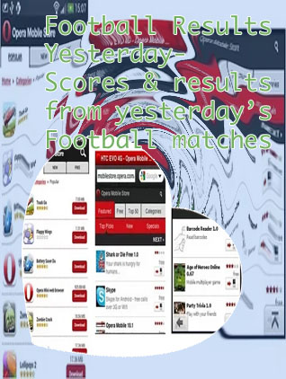 Opera mobile soccer result