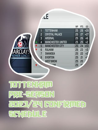 Tottenham schedule usa